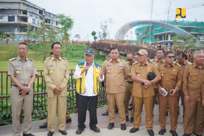 Sambut Kunjungan Gubernur, Bupati dan Walikota di Embung, Menteri Basuki Tekankan Kualitas Hidup Ibukota Nusantara